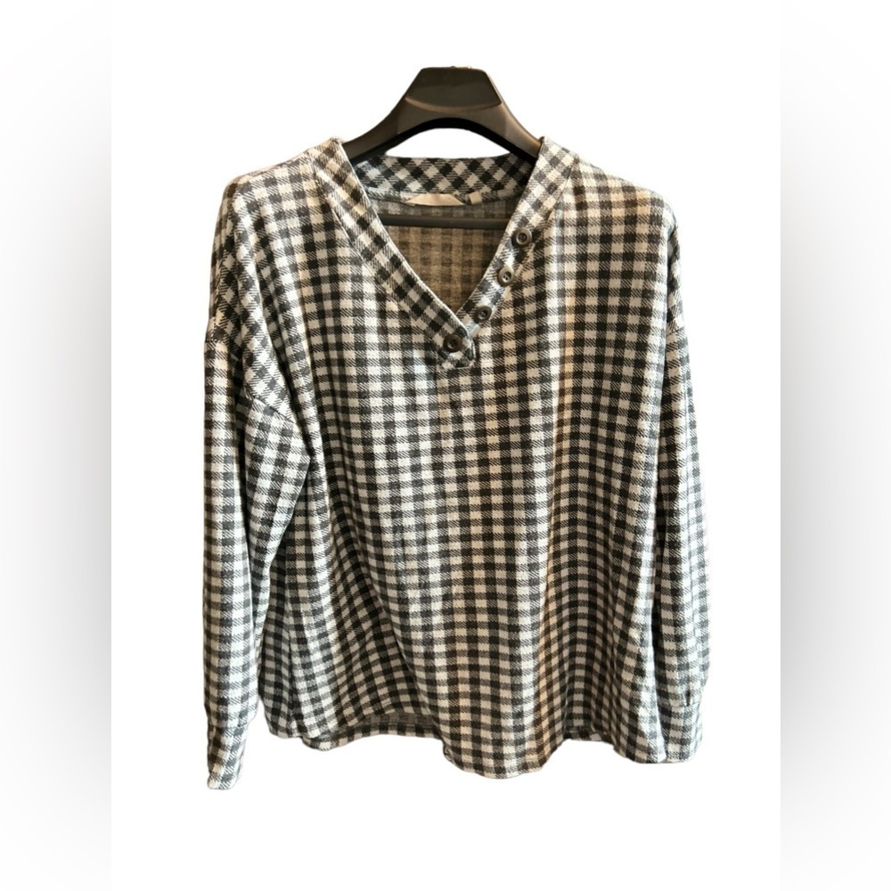 SOFT SURROUNDINGS Women's  Large black‎ and white shirt/TUNIC 30% off w/bundle